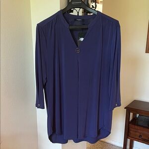 Valolia Women's Deep Blue/purple Blouse